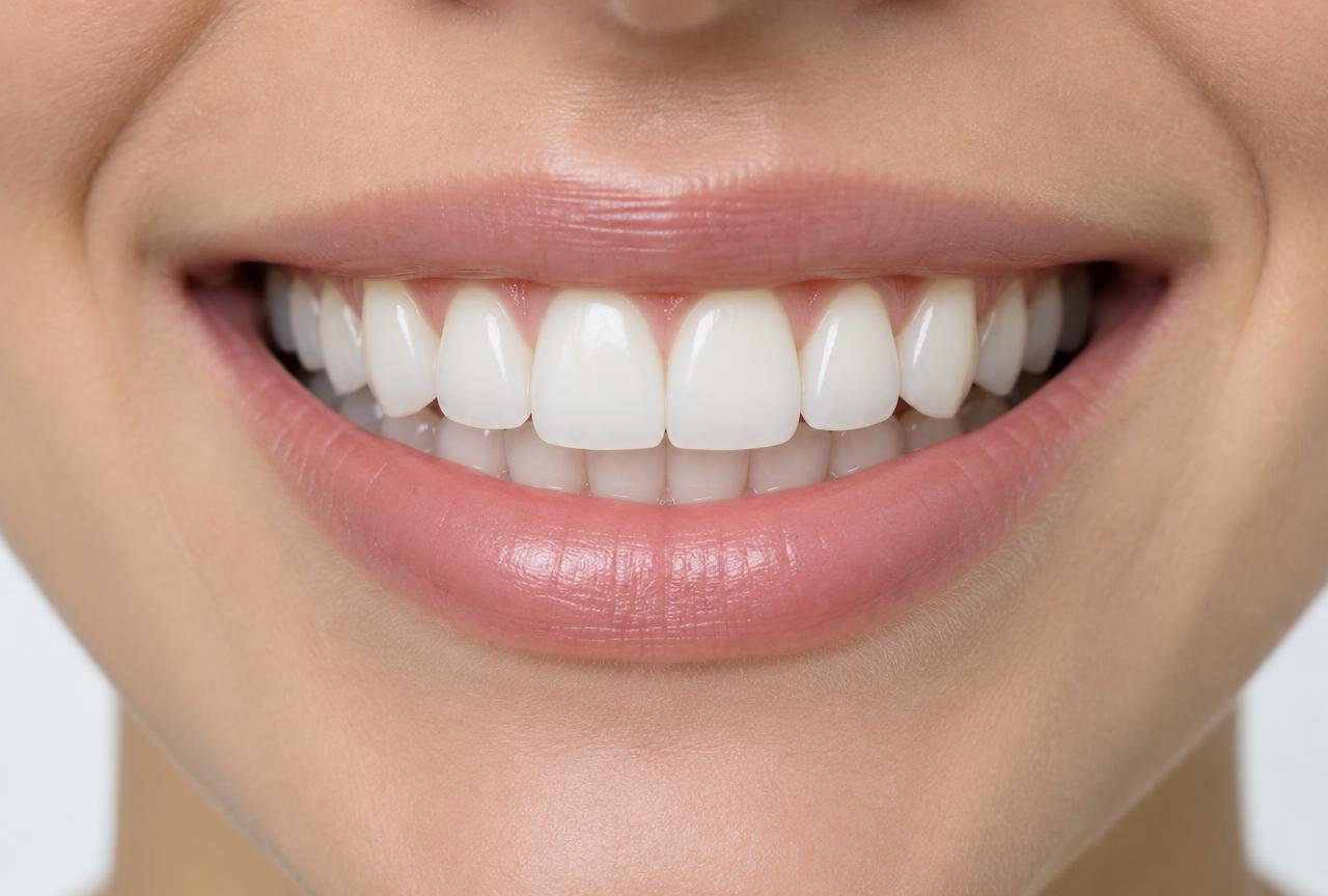 Depois do tratamento: dentes alinhados